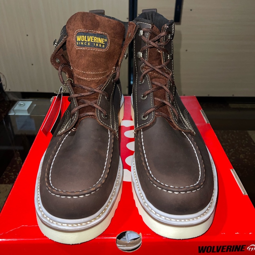Wolverine Men's Loader 6" Soft Toe Wedge Work Boot - Brown
